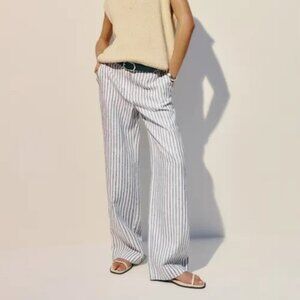 Reformation Carter Linen Mid Rise Pant